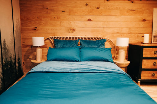 Parure de lit Bleu Calanque